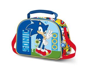Sonic The Hedgehog - SEGA Unstoppable-Sac Repas 3D, Bleu, 26 x 20 cm