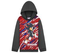 Sonic The Hedgehog Shadow Sweats à Capuche Garçon et Ado, Shadow Knuckles Tails, Pull Capuche Chaud, Idée Cadeau pour Gamer (Noir/Rouge, 5-6 Ans)