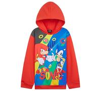 SONIC THE HEDGEHOG Shadow Sweats à Capuche Garçon et Ado, Shadow Knuckles Tails, Pull Capuche Chaud, Idée Cadeau pour Gamer (Rouge/Multi, 7-8 Ans)
