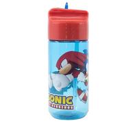 SONIC THE HEDGEHOG Sonic Bouteille d'eau pour garçons et enfants : Bouteilles de voyage réutilisables en Tritan pour l'école - Cadeau parfait, bouteille d'eau pour enfants, bouteille d'eau pour