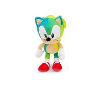 Sonic The Hedgehog Sonic Peluche originale sous licence 80 cm et modèles Sonic Rainbow 28-30 cm (7 édition au choix) (vert/turquoise)