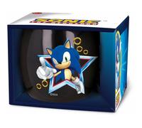 Sonic The Hedgehog - Tasse en céramique - 380 ml - bulbeuse black
