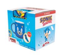 Fizz Creations – Tasse et chaussettes Sonic (320006) – Colis cadeau