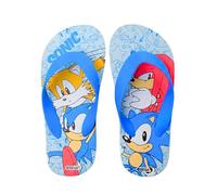 Sonic The Hedgehog Tongs pour Garçons, Sandales D'été, Cadeau Enfants, Tailles EU 24 à 31 (Bleu, Système Taille Chaussures EU, Enfant de 2 à 5 ans, Homme, Numérique (intervalle), Moyen, 24, 25)