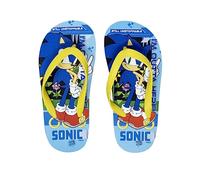 Sonic The Hedgehog Tongs pour Garçons, Sandales D'été Sonic Design, Classiques et Légères, Taille EU 29/30 | Jaune