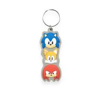Sonic The Hedgehog (Trio Stack) Porte-clés en PVC, Muti, Multicolore