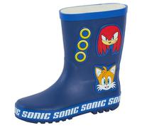 Sonic The Hedgehog Wellies Bottes en caoutchouc pour enfants, multicolore, 32 EU