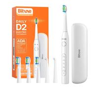 Sonic Toothbrush With Tips Set And Travel Case D2 (White)