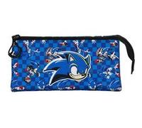 Karactermania Trousse triple Sonic Ripstop bleu Action Sonic Bleu G