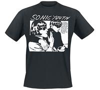 Sonic Youth Goo Album Cover Homme T-Shirt Manches Courtes Noir S 100% Coton Regular/Coupe Standard