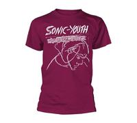 Sonic Youth - T-shirt CONFUSION IS SEX - Adulte (L) (Bordeaux)