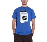 Sonic Youth T Shirt Washing Machine Album Band Logo Nouveau Officiel Homme Bleu Size L