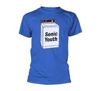 Sonic Youth Washing Machine Homme T-Shirt Manches Courtes Bleu M 100% Coton Regular/Coupe Standard