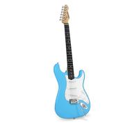 SONICAKE Guitare Électrique 39" Taille Standard avec Micros Classiques SSS, Corps Léger, Tremolo, Frettes Lisses et Truss Rod Réglable QGT-10 (Bleu)