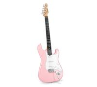 SONICAKE Guitare Électrique 39" Taille Standard avec Micros Classiques SSS, Corps Léger, Tremolo, Frettes Lisses et Truss Rod Réglable QGT-10
