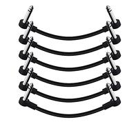 SONICAKE Guitare Patch Câble 15cm Cordons Patch 6.35mm Mono