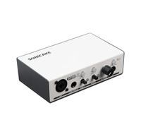 SONICAKE Interface audio USB professionnelle double canal analogique préamplis mixeur audio pour débutants podcasting et enregistrement
