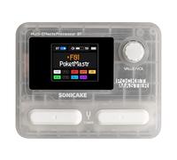 SONICAKE Multi Effets Pédale Guitare 9 modules d'effets 100 préréglages 20 amplis/cabines Processeur d'effets pour guitare OTG Interface audio USB BT avec APP Pocket Master (Blanc Transparent)