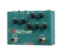 SONICAKE Pédale de basse avec overdrive Préamplificateur analogique Pédale d'effets de compression EQ 3 bandes Sortie XLR B Factory