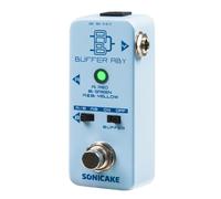 SONICAKE Sélecteur de ligne AB Mini pédale d'effets pour guitare True Bypass avec interrupteur Buffer Buffer ABY