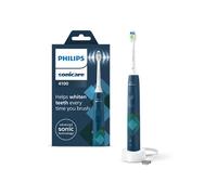 Philips Sonicare 4100 - Brosse à dents électrique sonique avec deux modes, Capteur de pression et minuterie, Bleu marine, modèle HX3689/42