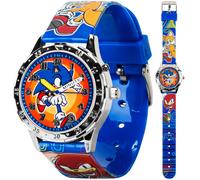 SONICE THE HEDGHOG Kids 'Watch' Watch - Codale color e avec des queues sonores et des jointures Blue Durable Perfectionne pour les jeunes joueurs
