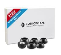 SONICFOAM Buds 3 Pro Lot de 6/3 paires d'embouts de rechange en mousse à mémoire de forme (Buds-3-Pro, taille S, M, L, noir)