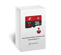 Sonicon RetroPie Carte microSD Batocera préchargée avec système principal/Genesis/Atari/Arcade pour Raspberry Pi, Plug Play - 128 Go, plus de 28 systèmes/plus de 12 000 jeux (pour Pi 3/3B/3B+)