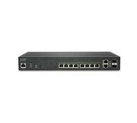 SonicWall SWS12-10FPOE Géré L2 Gigabit Ethernet (10/100/1000) Connexion Ethernet, supportant l'alimentation via ce port (PoE) Noir
