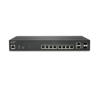 SonicWall SWS12-10FPOE Géré L2 Gigabit Ethernet (10/100/1000) Connexion Ethernet, supportant l'alimentation via ce port (PoE) Noir