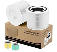 Soniicmomo Core 300 Filtre de Rechange pour purificateur d'air LEVOIT Core 300/Core 300S/Core300-P, Filtre 3 en 1 avec Filtre H13 True HEPA et Filtre à Charbon Actif, numéro de pièce Core 300-RF