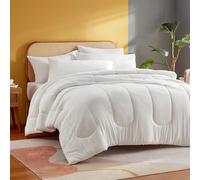 Sonive Couette, 155 x 220 cm, Toutes Saisons, Certifiée Oeko-Tex, Blanche | Rembourrage, 300 g/m², Microfibre Douce
