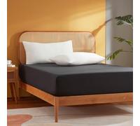 Sonive Drap-Housse, 140 x 200cm, en Polyester, Certifié Oeko-Tex, Noir