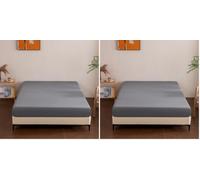 Sonive Drap-Housse 140x200 cm,Grande Profondeur 30 cm (Lot de 2)