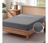 Sonive Drap-housse 160 x 200 cm, drap doux avec poche de 30 cm de profondeur