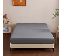 Sonive Drap-Housse 160x200cm, Grande Profondeur 30cm,Certifié Oeko-TEX Gris