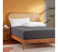 Sonive Drap-Housse, 180 x 200 cm, en Microfibre, Gris Foncé Oeko-TEX