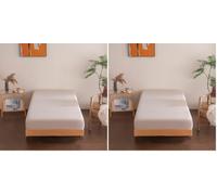 Sonive Drap-Housse 90x200 cm,Grande Profondeur 30 cm pour Matelas Épais (Lot de 2)