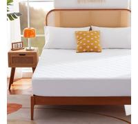 Sonive Protège-Matelas Fin, 200 x 200 cm, imperméable et RespirantBlanc