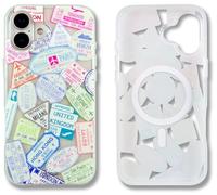 Sonix Coque pour iPhone 16 Plus | Compatible avec MagSafe | Testé contre les chutes de 3 m | Timbres de passeport