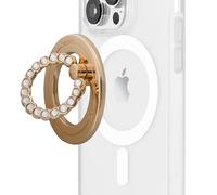 Sonix Support de téléphone magnétique avec Anneau pour Doigt et Support pour iPhone 15, 14, 13, 12 série Magsafe (Or/Transparent)