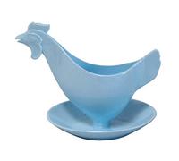 Sonja-Plastic Coquetier en forme de poule bleu clair - Le coquetier culte fabriqué en Allemagne