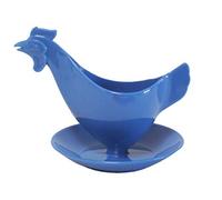 Sonja-Plastic Coquetier en forme de poule bleu pastel - Le coquetier culte fabriqué en Allemagne