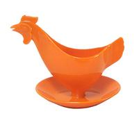 Sonja-Plastic Coquetier en forme de poule orange - Fabriqué en Allemagne