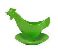 Sonja-Plastic Coquetier en forme de poule vert - Fabriqué en Allemagne