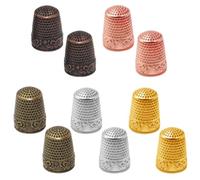 Sonku Lot de 10 dés à coudre en métal pour couture à la main