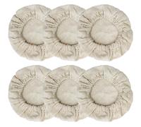 SonKu Lot de 6 housses de fermentation réutilisables en tissu élastique pour bol de pain résistant au levain - Convient aux bocaux de 7,6 à 10,2 cm