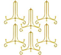 Sonku Porte Assiette, 6 Chevalet Support Presentoir Porte Assiette,Chevalets Presentoir Carte Postale Présentoir Livre Porte Carte Postale Support Assiette Decorative