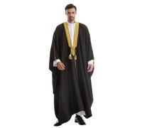 Sonnena Bisht Cape arabe Robe Thobe Saudi pour homme Manteau de l'Aïd Royalty Omani Dubai