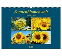 Sonnenblumenwelt (Wandkalender 2026 DIN A3 quer), CALVENDO Monatskalender: Sonnenblumen, die gute Laune machen